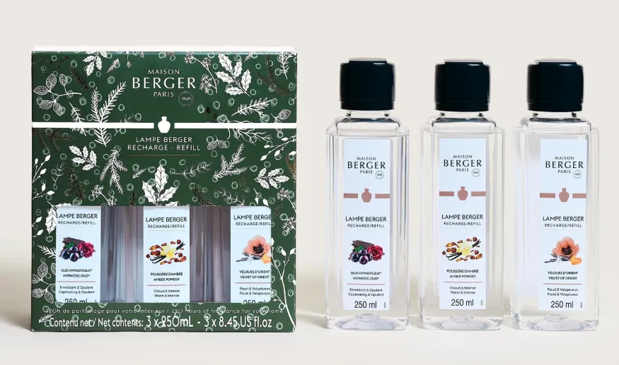 Coffret 3 recharges lampe Magical - LAMPE BERGER