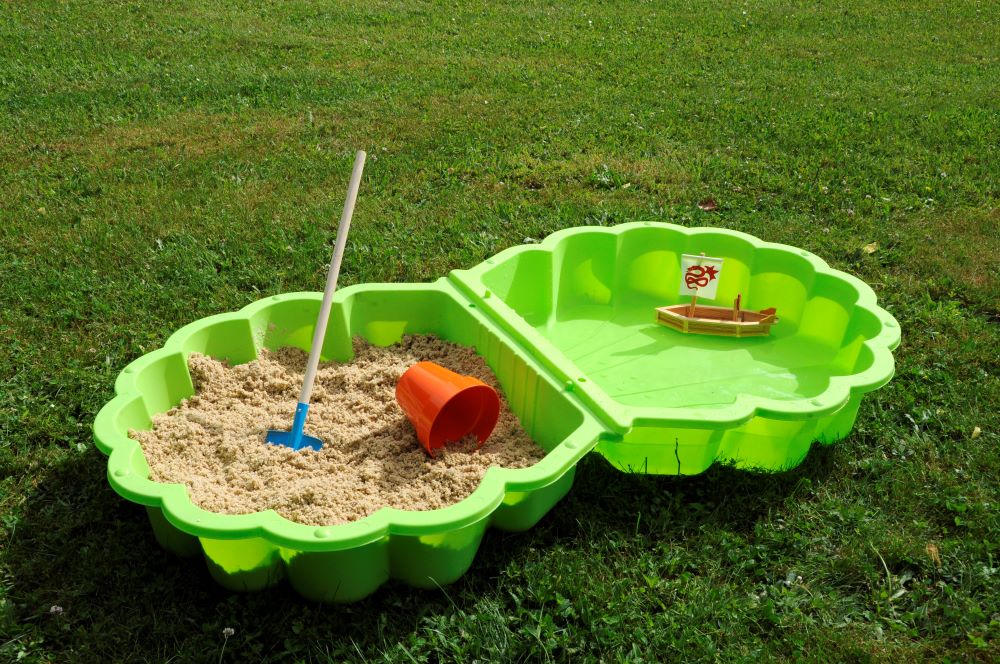 Bac à sable/piscinette coquillage + sable - Jeux & Jouets