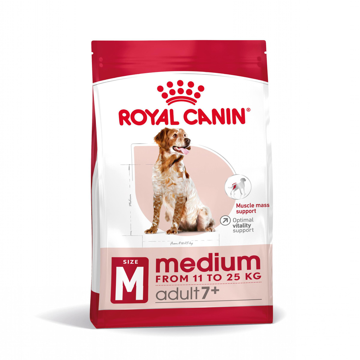 Croquette chien medium adult 7+ 15kg - ROYAL CANIN