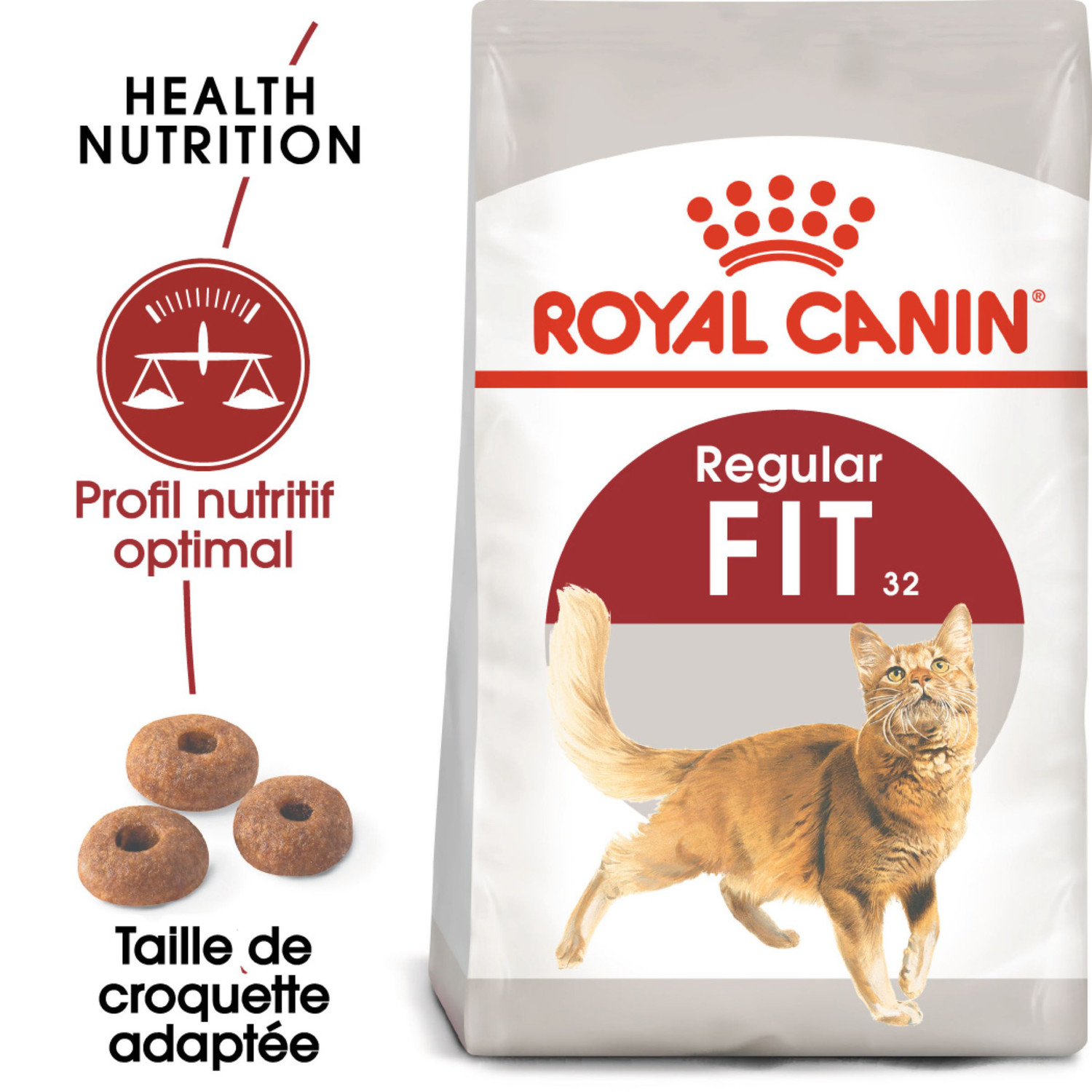 Aliment chat adulte croquettes Fit 32 4kg - ROYAL CANIN