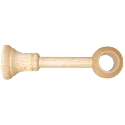 Support de barre &agrave; rideau en bois lorgnon &Oslash;20 r&eacute;glable de 70 &agrave; 130 mm brut