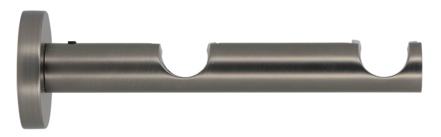 Support métal d20 tige double 65x145mm décor gun foncé - MOBOIS