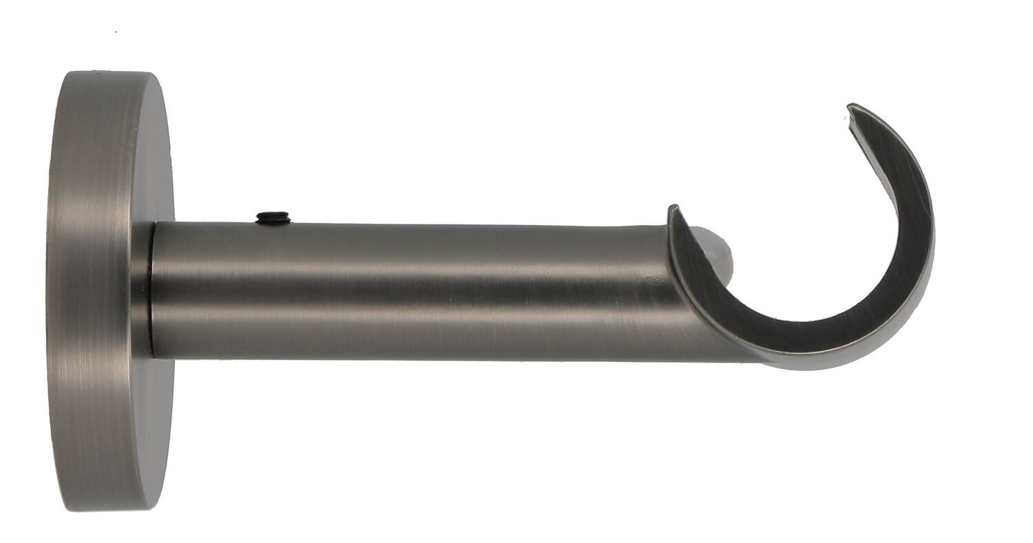 Support métal Ø20mm Ouvert 80mm Gun foncé