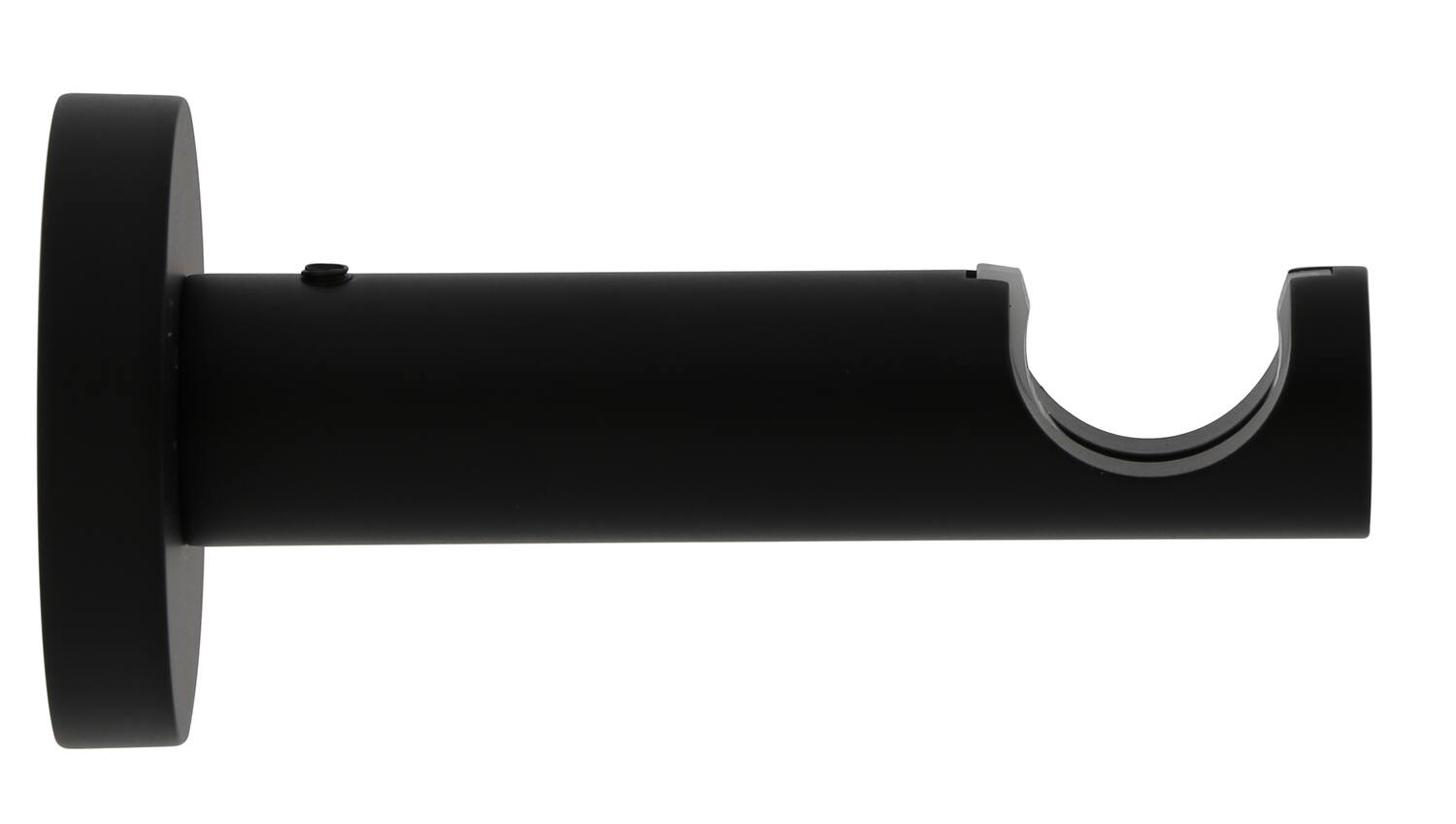 Support métal Ø20mm Tige 80mm Noir Mat