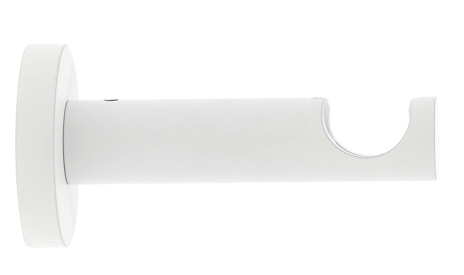 Support métal Ø20mm Tige 80mm Blanc Mat