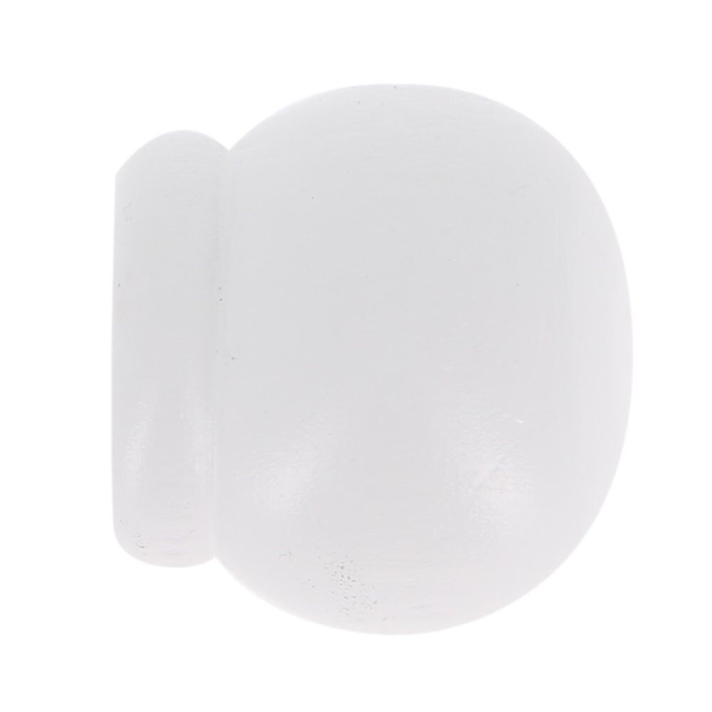 2 Embouts &Oslash;20mm Anglais Laque Blanc - MOBOIS