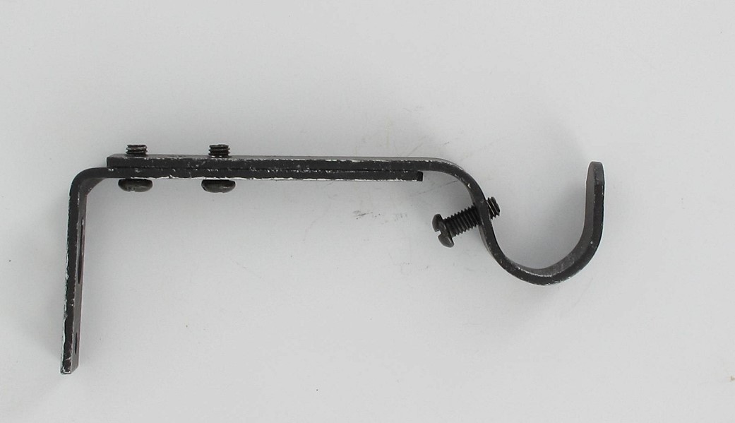 Lot de 2 supports goutti&egrave;re extensible ⌀ 20 110-150 mm - noir/argent