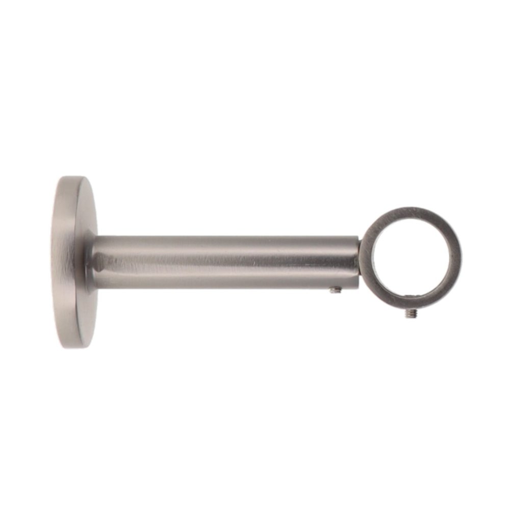 Support de barre simple extensible argent mat 11,1x4,8x4,8cm - LUANCE
