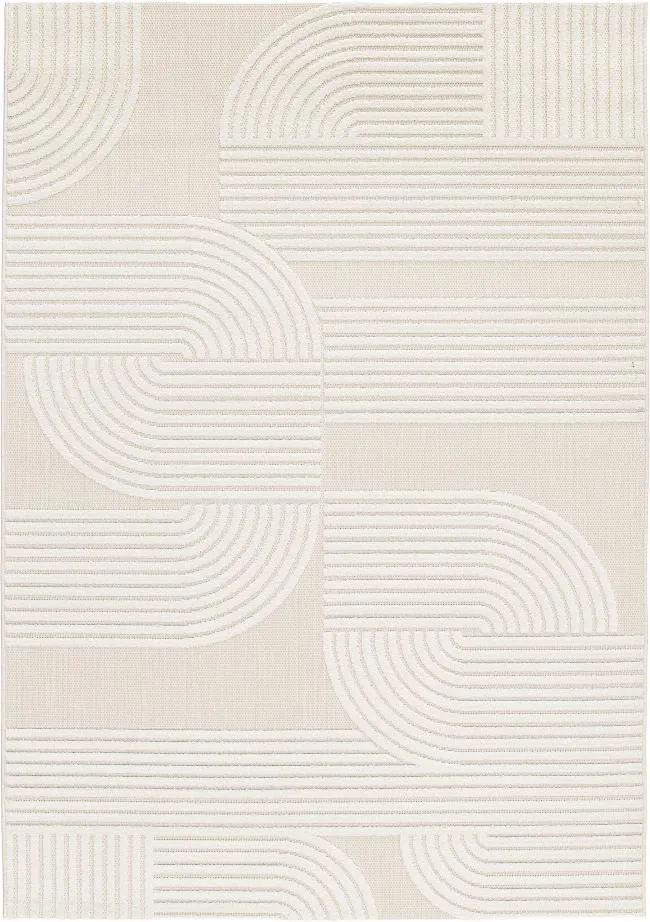 Tapis int&eacute;rieur Mambo 160x230 cm uni cr&egrave;me