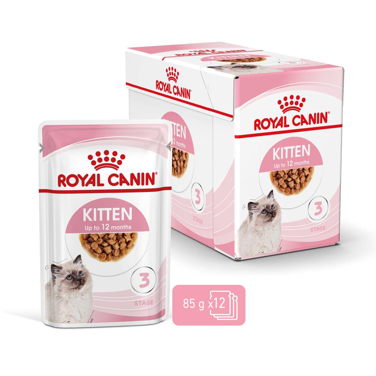 Pâtées chaton kitten second âge sauce 12x85g - ROYAL CANIN