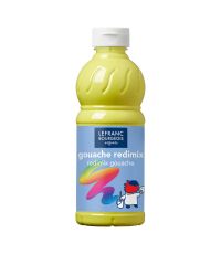 Peinture gouache liquide redimix Jaune citron 500 ml - LEFRANC BOURGEOIS 