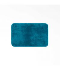 Tapis rectangle 50 x 80 cm flanelle Flanou bleu - DECOR10