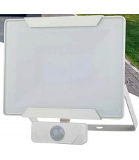 Projecteur extérieur LED détection Héra blanc 50W 3500lm - INVENTIV