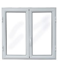 Fenêtre ouvrante à la française L.1000 x H.970 mm. Coloris blanc.