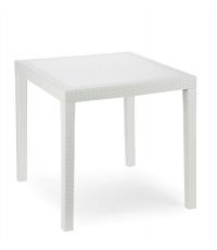 Table King 79 x 79 x 72 cm Blanc - IPAE PROGARDEN