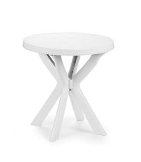 Table ronde blanc 70 cm - IPAE PROGARDEN