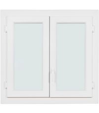 Fenêtre battante PVC double-vitrage l.800 x H. 820 mm.