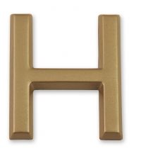 Lettre dorée adhésive "h" - CHAPUIS